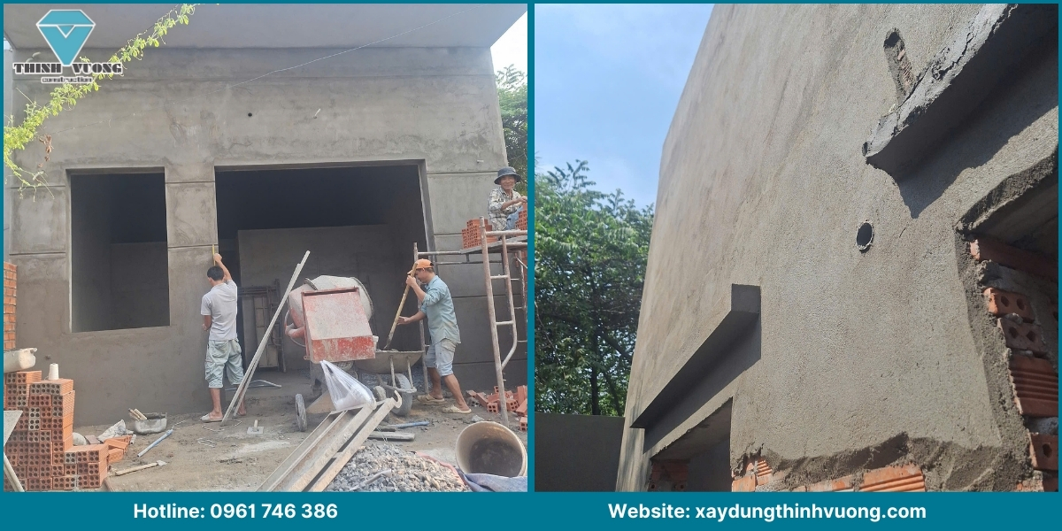 Cách tính diện tích thi công phần thô nhà phố tại Củ Chi chi tiết