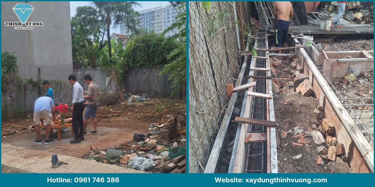 Quy trình thi công phần thô nhà phố tại Củ Chi của Thịnh Vượng